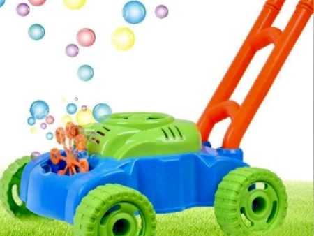 Bubble Blowing Lawn Mower with Bubble Solution Supply