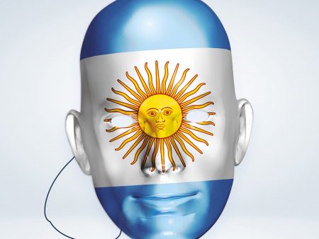 Argentinien Fan Pappmaske Online now