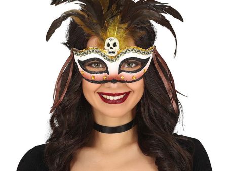 Voodoo Maskenball Maske mit Federn Online Sale