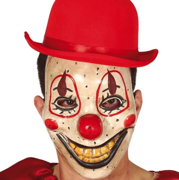 Porzellan Clown Maske für Erwachsene Sale