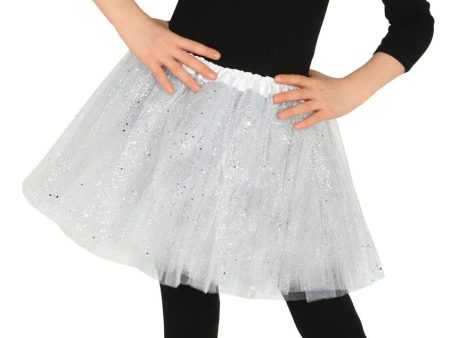 Glitzer Tutu für Kinder in Weiß Cheap