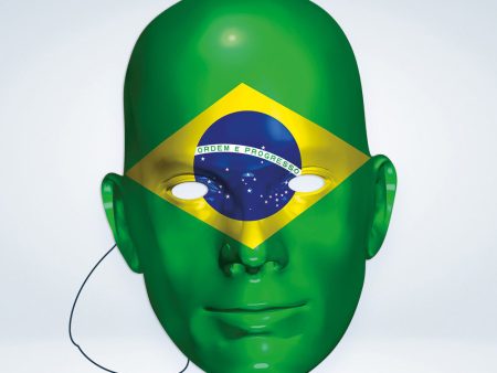 Brasilien Fan Pappmaske Discount