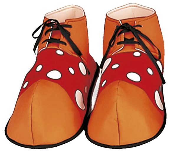 Clown Schuhe rot-orange Fashion