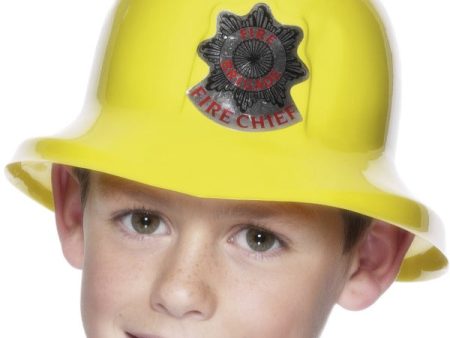 Feuerwehrhelm gelb für Kinder Sale