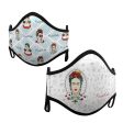 2 Mund-Nase-Masken Frida Kahlo für Erwachsene Discount