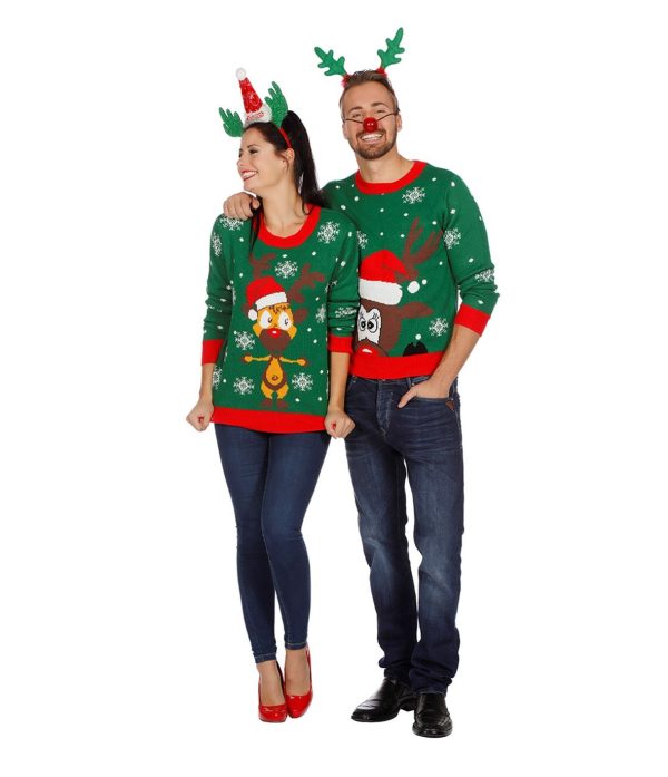 Weihnachtspulli Rudolf Red Nose Unisex Discount