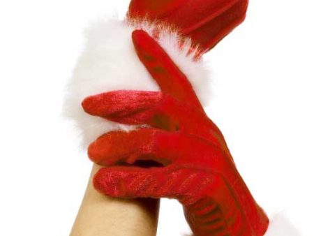 Miss Santa Handschuhe mit Saum Hot on Sale