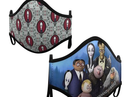 2 Mund-Nase-Masken Addams Family für Kinder Online Sale