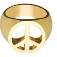 Love & Peace Gold Ring Online