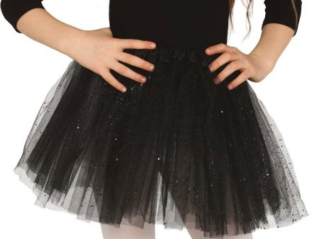 Glitzer Tutu für Kinder in Schwarz on Sale