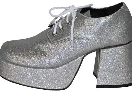 Disco Plateau-Schuhe silber für Herren Online Sale