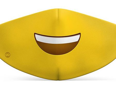 Mund-Nasen-Maske Smiley für Kinder Discount