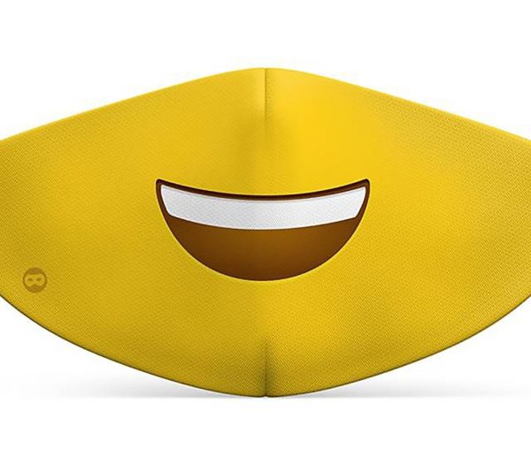 Mund-Nasen-Maske Smiley für Kinder Discount