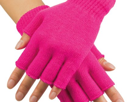 Fingerlose Handschuhe neon-pink Online Sale