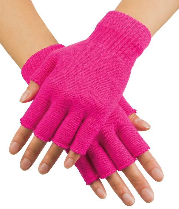 Fingerlose Handschuhe neon-pink Online Sale