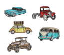 COLORING OLD CARS SET Discount