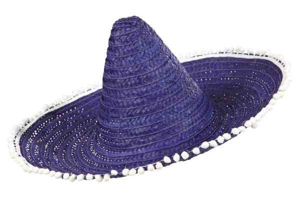 Sombrero 50cm mit Bommeln lila Sale