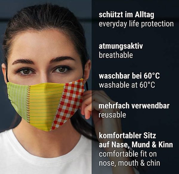 Mund-Nasen-Maske Flickenstrumpf on Sale