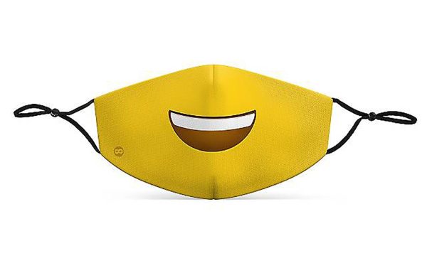 Mund-Nasen-Maske Smiley für Kinder Discount