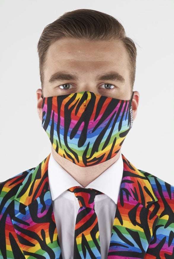 OppoSuits Wild Rainbow Gesichtsmaske Hot on Sale