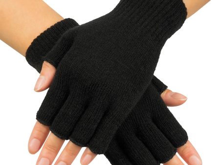 Fingerlose Handschuhe schwarz Supply