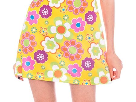 60er Jahre Flower Power Kleid mit Hut für Damen Sale