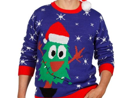 Weihnachtspulli Crazy Christmas Tree Unisex on Sale